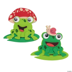 Smiling Frog with Lily Pad Craft Kit-12Pk
