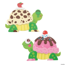 Ice Cream Scoop Turtle Magnet Craft Kit-12Pk