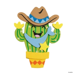 Western Cowboy Cactus Craft Kit-12Pk