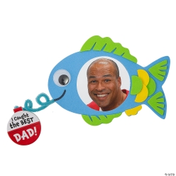 Father's Day Fish Photo Frame Craft Kit-12Pk