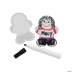 People-Shaped Dry Erase Magnet Set - 30Pk
