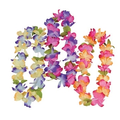 Mahalo Floral Fabric Leis 12pk