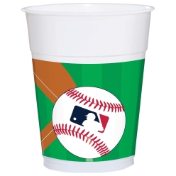 MLB Rawlings Baseball 14oz Plastic Cups - 25 PACK
