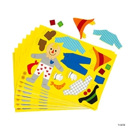 Make-a-Scarecrow Sticker Sheets - 12Pk