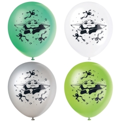 Mandalorian & Grogu Large Latex Balloons - 8 PK