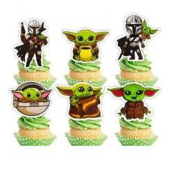 Mandalorian Cupcake Picks 12pk