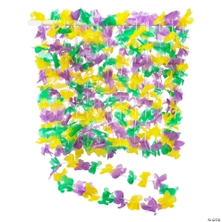 Mardi Gras Fleur de Lis Leis - 50Pk
