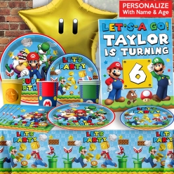 *30% OFF: Mario PERSONALIZED Supersaver Party Pack for 10