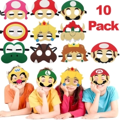 30% OFF: Mario Party Large Felt Headband Masks - 10 PK