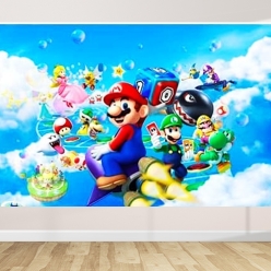 40% OFF: Mario Bday 5 FT FABRIC Keepsake Backdrop