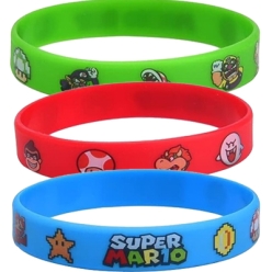 30% OFF: Super Mario Rubber Bracelets - 3 PK