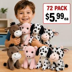 Farm Medium Sized 21cm Premium Plush - 72 PACK