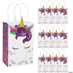 Unicorn Gift Bags - 12Pk