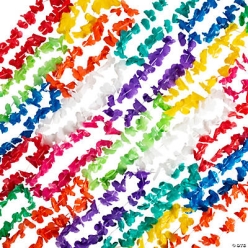 Plastic Mega Flower Lei Assortment - 200pk