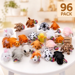 Mega Stuffed Zoo Animal Assortment-96 PK