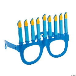 Menorah Shaped Glasses - 12Pk