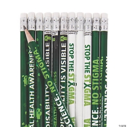 Mental Health Awareness Pencils-24Pk