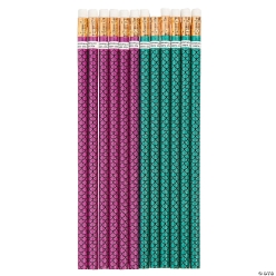 Mermaid Scale Pencils - 24 Pk