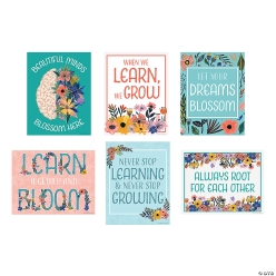 Growing Minds Motivational Message Wall Posters-6Pk