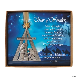 Cathedral Art Gift Star of Wonder Metal Easel Ornament