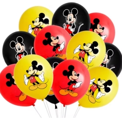 Mickey Mouse Xtra Large Full Colour Latex Balloons - 12