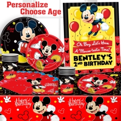 *Mickey Red PERSONALIZED Party Pack for 10