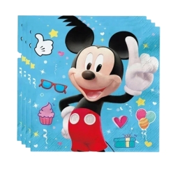 Mickey Mouse Blue Lunch Napkins - 10 PK