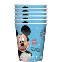 Mickey Mouse Blue Paper Cups- 10 PK
