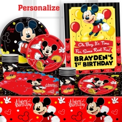 *Mickey RED 1st Birthday PERSONALIZED Party for 20