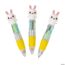 Easter Bunny Plastic Shuttle Pens-12Pk