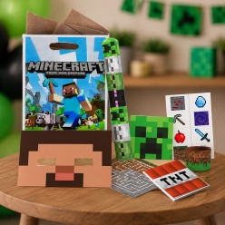 *Minecraft Loot Bag w/6 Toys