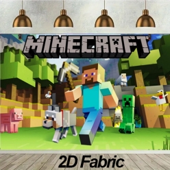 Minecraft Big FABRIC Keepsake Backdrop