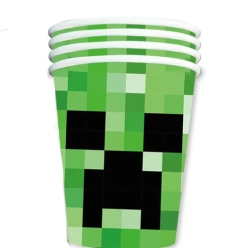 Minecraft Creeper Party Cups - 10 PK