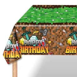 Minecraft Birthday Table Cover