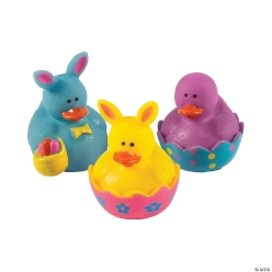 Bulk Easter Rubber Ducks - 72Pk