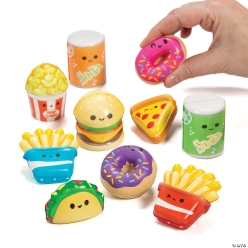 Fast Food Squishy Toys - 10Pk