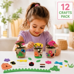Mini Garden Pot Craft Kits - Makes 12