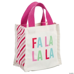 Multicolour Fa La La Canvas Tote Bags-2Pk