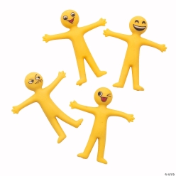 Stretchy Yellow Emoji Face Characters-24Pk