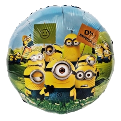 Minions 45.72cm Round Foil Balloon