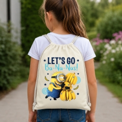 Minions Let's Go Bananas Drawstring Backpack