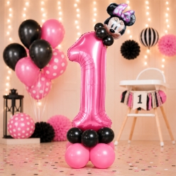 Minnie Mouse 1st Airfill Balloon Stand