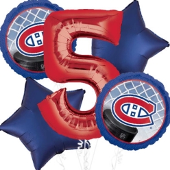 Montreal Canadiens Age 5 Balloon Bouquet