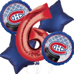 Montreal Canadiens Age 6 Balloon Bouquet