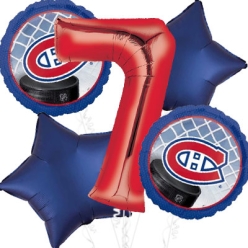 Montreal Canadiens Age 7 Balloon Bouquet