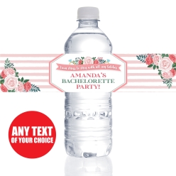 Miss to Mrs w/ Bitches PERSONALIZED VINYL Bottle Labels 10pk