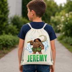 Maui Personalized Name Drawstring Backpack