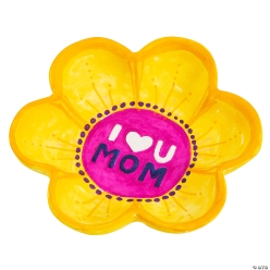 Mother's Day DIY I Love You Mom Ceramic Dish-12Pk