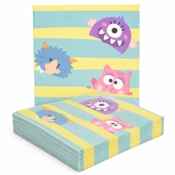 Monster Mayham Lunch Napkins - 16 Pk