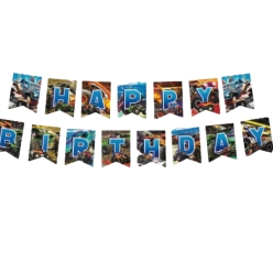 Monster Truck 7 Foot Happy Birthday Banner